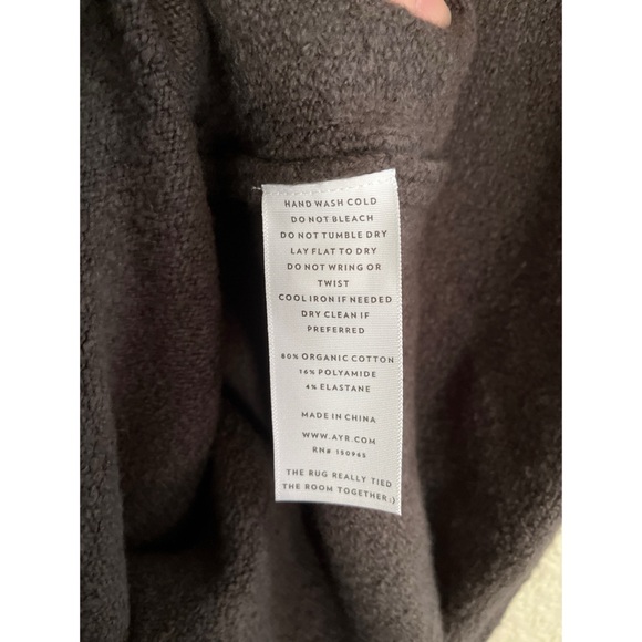 AYR Midi Length Italian Boucle Sweater Dress The Dip Nebula Women’s Size Large - Picture 6 of 6